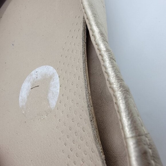 Fit Flops Sz 9 Ballet Slip Ons Comfort Shoes Gold - Picture 6 of 9